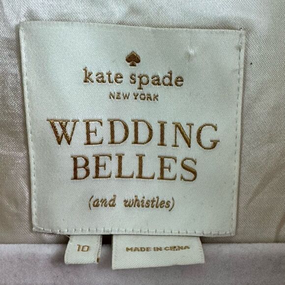 Kate Spade Wedding Belles Aubrey Sophisticated Elegant Dress Timeless SZ 10 - Picture 7 of 7